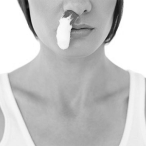 Terapia para hemorragia nasal, con ingrediente: perejil