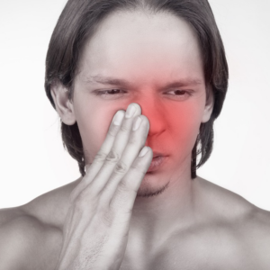 Terapia para sinusitis, con ingrediente: hierbabuena
