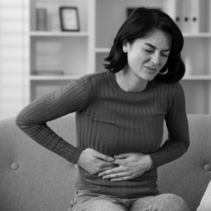 Terapia para malestares estomacales, con ingrediente: hierbabuena